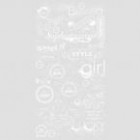 BasicGrey Wholly Cow Rub-ons Buzz Words White