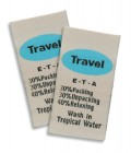 Tan Fabric Junkitz Travel Labels