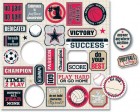 Various Chipboard Teresa Collins Sports Edition Die Cut Charms