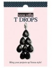 Black Plastic Teresa Collins Onyx T Drops