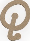 Brown Chipboard The Chipboard Store Letter Q
