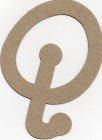 The Chipboard Store Letter Q