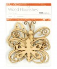 Kaisercraft Butterflies Wood Flourishes
