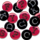 Junkitz Romance Alphabet Buttons