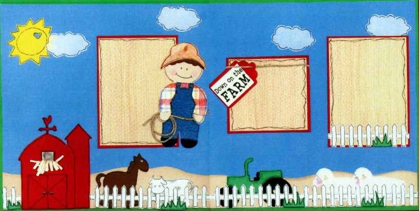 Down On The Farm Scrapbook Page Kit .:. Scraptique, Inc.