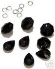 Heidi Swapp Black Chandelier Crystals