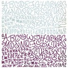 BasicGrey Wisteria Alphabet Stickers