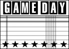 Clear Rubber Stamps Teresa Collins Sports Edition Game Day Stamp