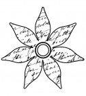 Teresa Collins Friendship Flower Stamp