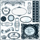 Teresa Collins Chic Bebe Boy Chipboard Elements