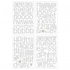 BasicGrey Sweets Chipboard Mini Monograms