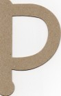 Brown Chipboard The Chipboard Store Letter P