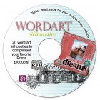 N/A Digital CD Prima Wordart Silhouettes Digital CD