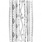 BasicGrey Wholy Cow! Lace Border Rub-ons Black