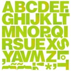 Various Stickers BasicGrey Lime Rickey Monogram Stickers