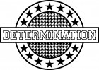 Various Rubber Teresa Collins Sports Edition Determination Stamp