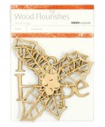 Kaisercraft Peace Wood Flourishes