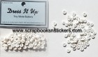 Dress-It-Up Tiny White Buttons