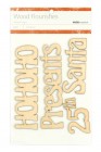 Brown Wood Kaisercraft Ho Ho Ho Wood Flourishes