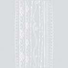 BasicGrey Wholy Cow! Lace Border Rubons White