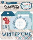 EP I Love Winter Ephemera Tags & Frames