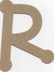 Brown Chipboard The Chipboard Store Letter R