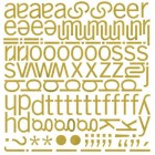 BasicGrey Wisteria Mini Monogram Stickers