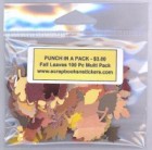 Various Paper Fall Leaves Themed Punch Package