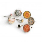 Various Brads BasicGrey Ambrosia Glazed Brads