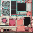 Various Paper Love Double Set of Scrapbook Page Kits