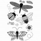 BasicGrey Dragonfly Stamps