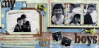 Various Paper My Boys Scrapbook Page Kit