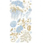 BasicGrey Wisteria Garden Bouquet Blue Rubons
