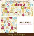 Fancy Pants Designs All Fall Chipboard Alphabet