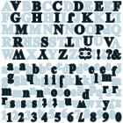 Blue Stickers Teresa Collins Chic Bebe Boy Alphabet Stickers