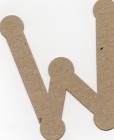 The Chipboard Store Letter W