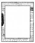 Prima Clear Stamp Newspaper Frame