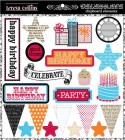 Teresa Collins Designs Celebrate Chipboard Elements
