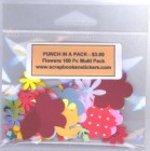 Various Paper Flowers Themed Punch Package