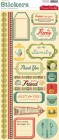 Cosmo Cricket Early Bird Cardstock Stickers