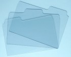 Zutter 7.5" x 5" Acrylic File Folder Tabbed Covers