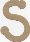 Brown Chipboard The Chipboard Store Letter S