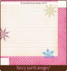 Fancy Pants Designs Frosted Snow Notes