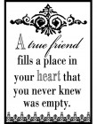 Teresa Collins Friendship True Friendship Stamp
