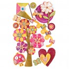 BasicGrey Green At Heart Pops Layered Stickers