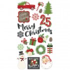  Chipboard SS Very Merry Chipboard Stickers