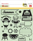 Clear Rubber Stamps Pink Paislee Hometown Summer Stamps