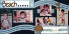 Various Paper Beach Party Scrapbook Page Kit