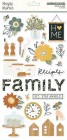  Chipboard Simple Stories Hearth & Home Chipboard Stickers