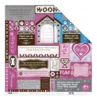 Pink Pet Paradise (Blue) Scrapbook Page Kit